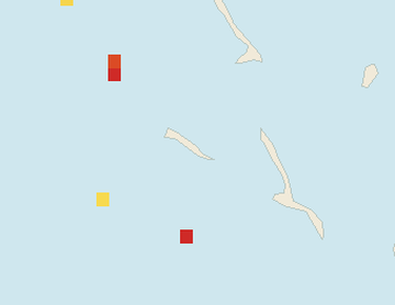 Satellite floating-algae map near Great Exuma, Apr 2026 (opens full map image in a new tab)