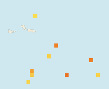 Satellite floating-algae map near Grand Turk, Apr 2026 (opens full map image in a new tab)