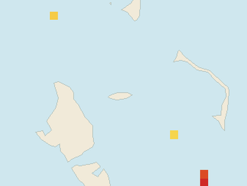 Satellite floating-algae map near Nassau and Cable Beach, Apr 2026 (opens full map image in a new tab)