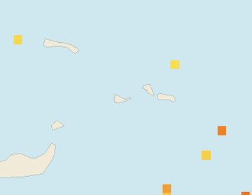 Satellite floating-algae map near Providenciales, Apr 2026 (opens full map image in a new tab)