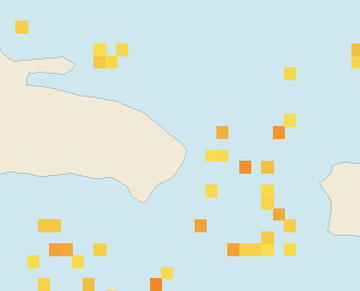 Satellite floating-algae map near Punta Cana and Bavaro, Apr 2026 (opens full map image in a new tab)