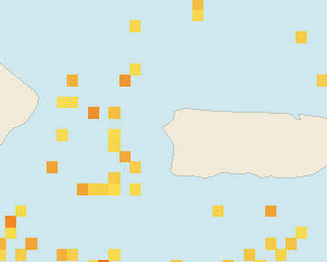 Satellite floating-algae map near Rincon, Apr 2026 (opens full map image in a new tab)