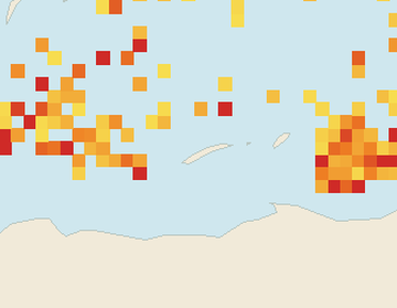 Satellite floating-algae map near Roatan, Apr 2026 (opens full map image in a new tab)