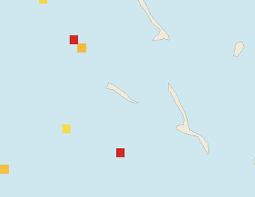 Satellite floating-algae map near Great Exuma, May 2026 (opens full map image in a new tab)