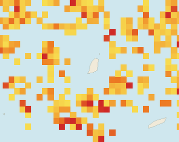 Satellite floating-algae map near Grand Anse, May 2026 (opens full map image in a new tab)