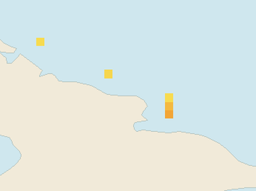 Satellite floating-algae map near Guardalavaca, May 2026 (opens full map image in a new tab)