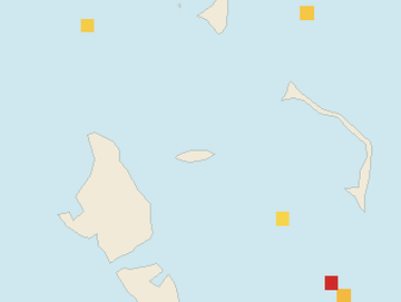 Satellite floating-algae map near Nassau and Cable Beach, May 2026 (opens full map image in a new tab)