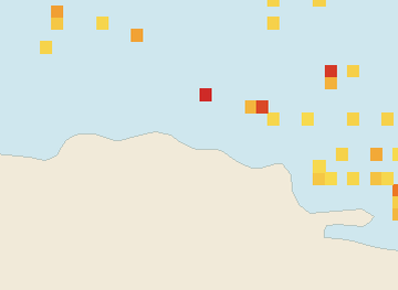 Satellite floating-algae map near Puerto Plata and Cabarete, May 2026 (opens full map image in a new tab)
