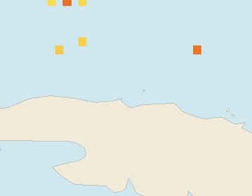 Satellite floating-algae map near Varadero, May 2026 (opens full map image in a new tab)