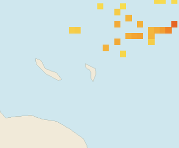 Satellite floating-algae map near Bonaire, Jun 2026 (opens full map image in a new tab)
