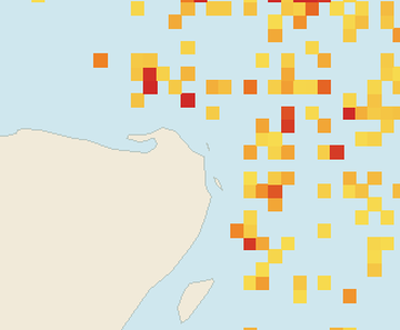 Satellite floating-algae map near Costa Mujeres, Jun 2026 (opens full map image in a new tab)