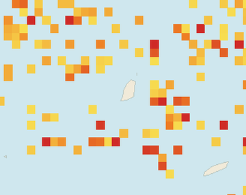 Satellite floating-algae map near Grand Anse, Jun 2026 (opens full map image in a new tab)