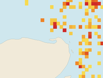 Satellite floating-algae map near Isla Holbox, Jun 2026 (opens full map image in a new tab)