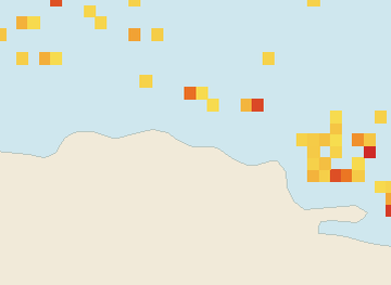 Satellite floating-algae map near Puerto Plata and Cabarete, Jun 2026 (opens full map image in a new tab)