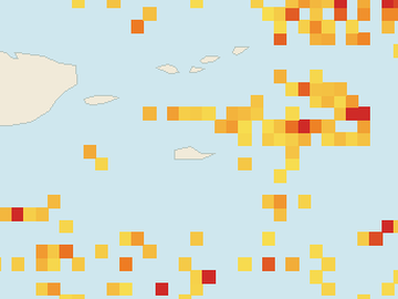 Satellite floating-algae map near St. Croix, Jun 2026 (opens full map image in a new tab)