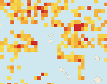 Satellite floating-algae map near St. Maarten, Jun 2026 (opens full map image in a new tab)