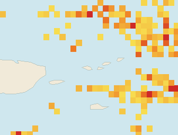 Satellite floating-algae map near St. Thomas, Jun 2026 (opens full map image in a new tab)