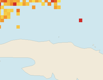 Satellite floating-algae map near Varadero, Jun 2026 (opens full map image in a new tab)