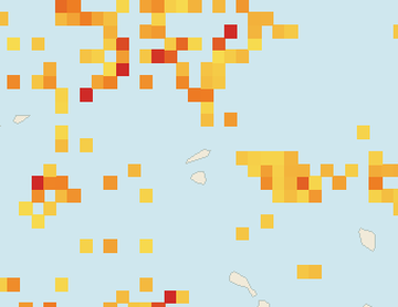 Satellite floating-algae map near Anguilla, Jul 2026 (opens full map image in a new tab)