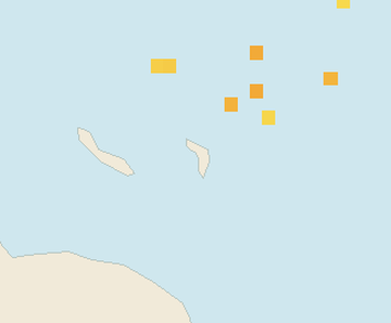 Satellite floating-algae map near Bonaire, Jul 2026 (opens full map image in a new tab)