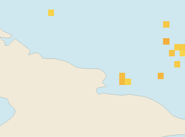 Satellite floating-algae map near Guardalavaca, Jul 2026 (opens full map image in a new tab)