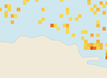 Satellite floating-algae map near Puerto Plata and Cabarete, Jul 2026 (opens full map image in a new tab)