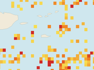 Satellite floating-algae map near St. Croix, Jul 2026 (opens full map image in a new tab)