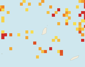 Satellite floating-algae map near Grand Anse, Aug 2026 (opens full map image in a new tab)