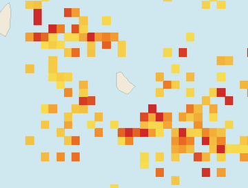 Satellite floating-algae map near South Coast Barbados, Sep 2026 (opens full map image in a new tab)